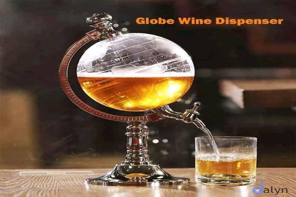 Globe style liquor, beer and water dispenser