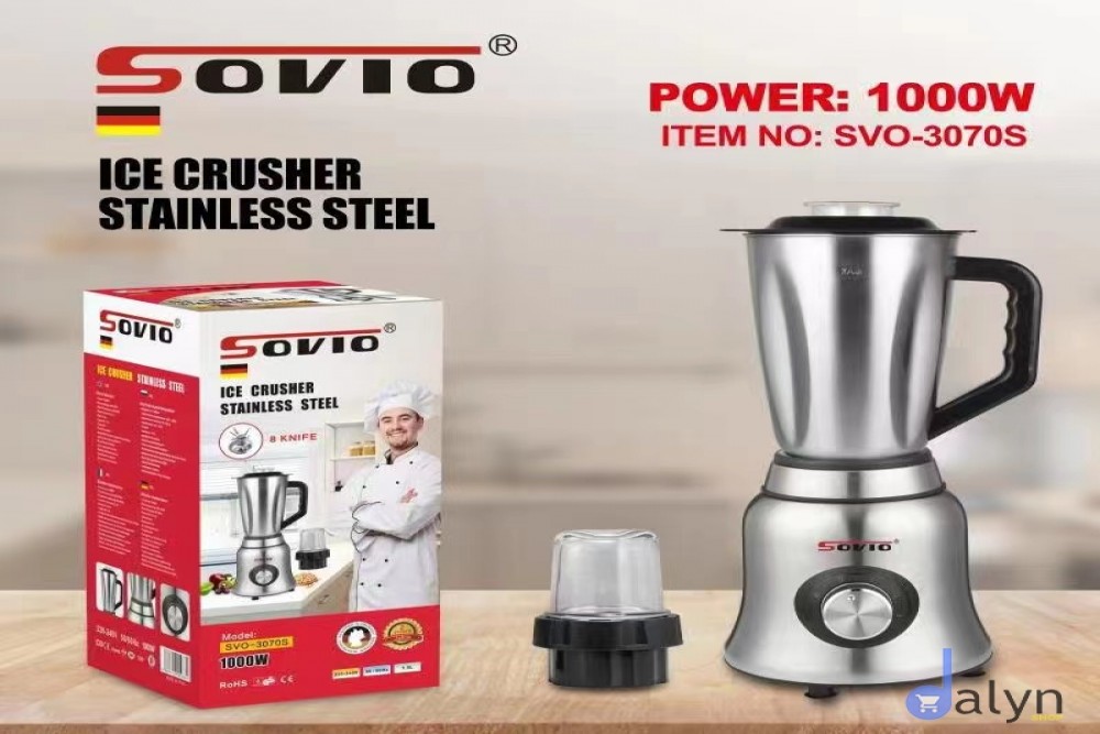 Sovio ice crusher stainless steel blender